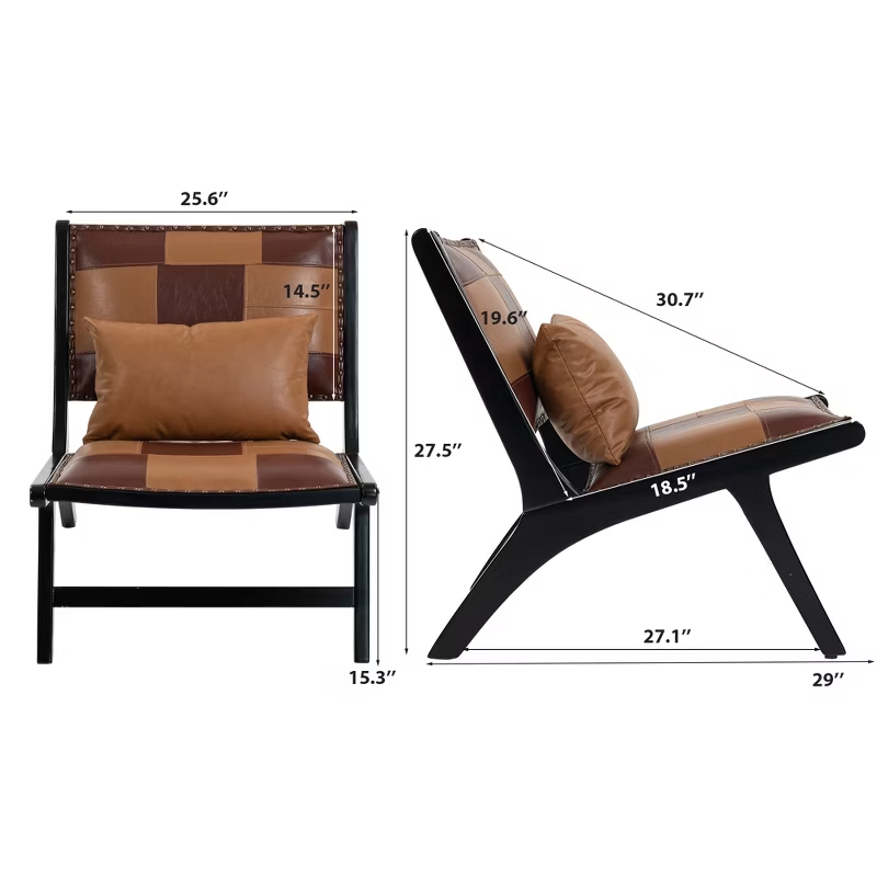 Modern Boho Accent Chairs for Living Room,Mid Century Lounge Chair,Side Chair Indoor