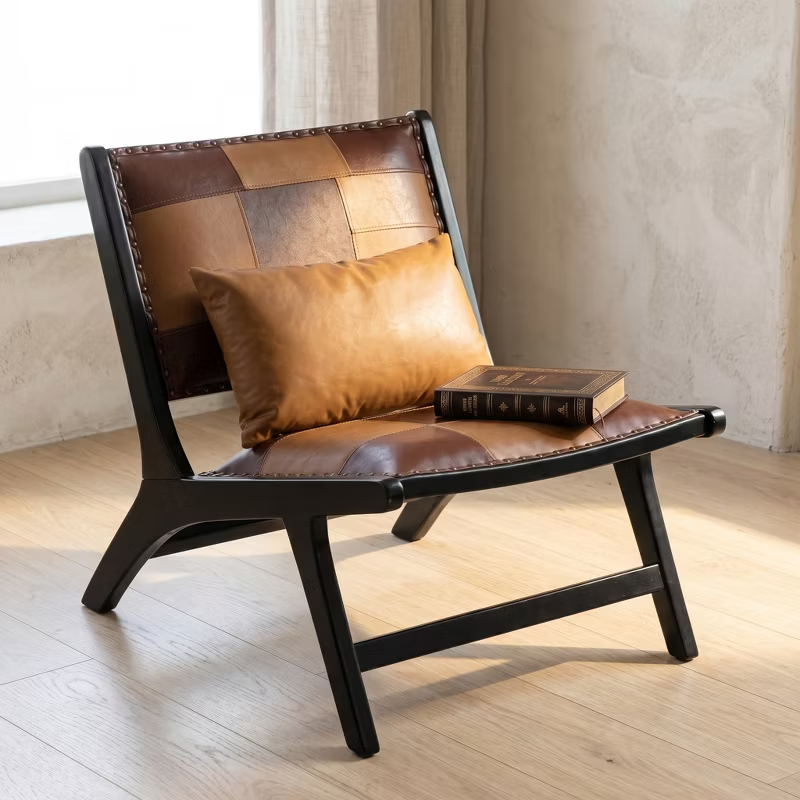 Modern Boho Accent Chairs for Living Room,Mid Century Lounge Chair,Side Chair Indoor
