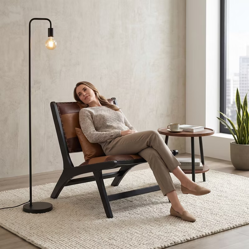 Modern Boho Accent Chairs for Living Room,Mid Century Lounge Chair,Side Chair Indoor