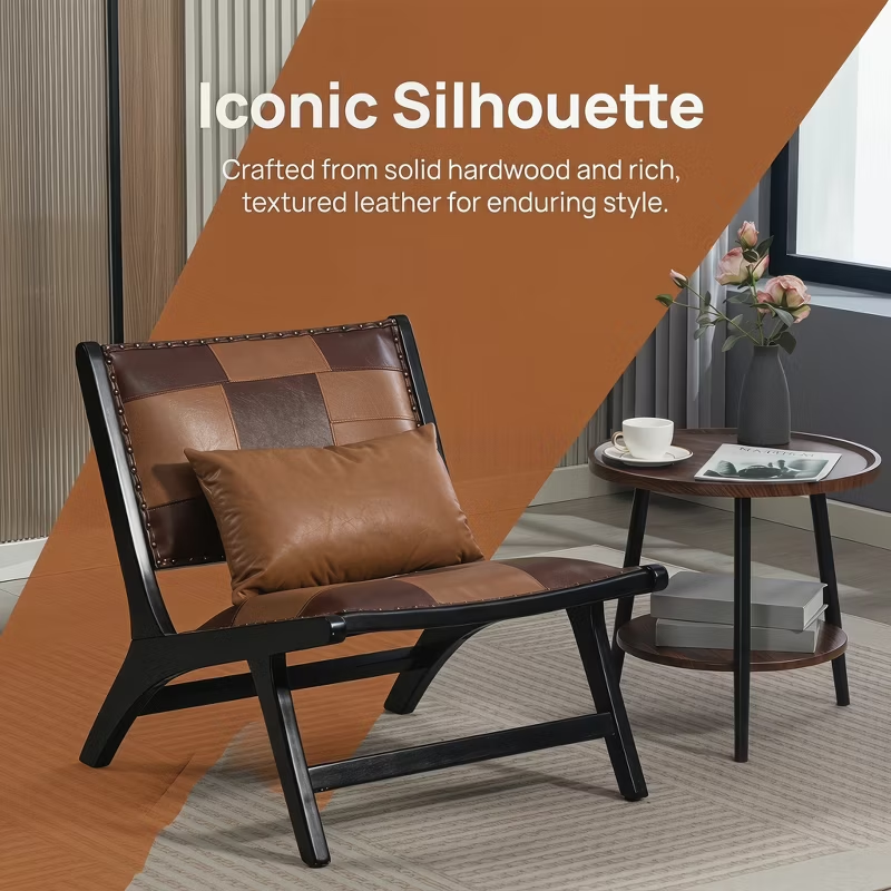 Modern Boho Accent Chairs for Living Room,Mid Century Lounge Chair,Side Chair Indoor
