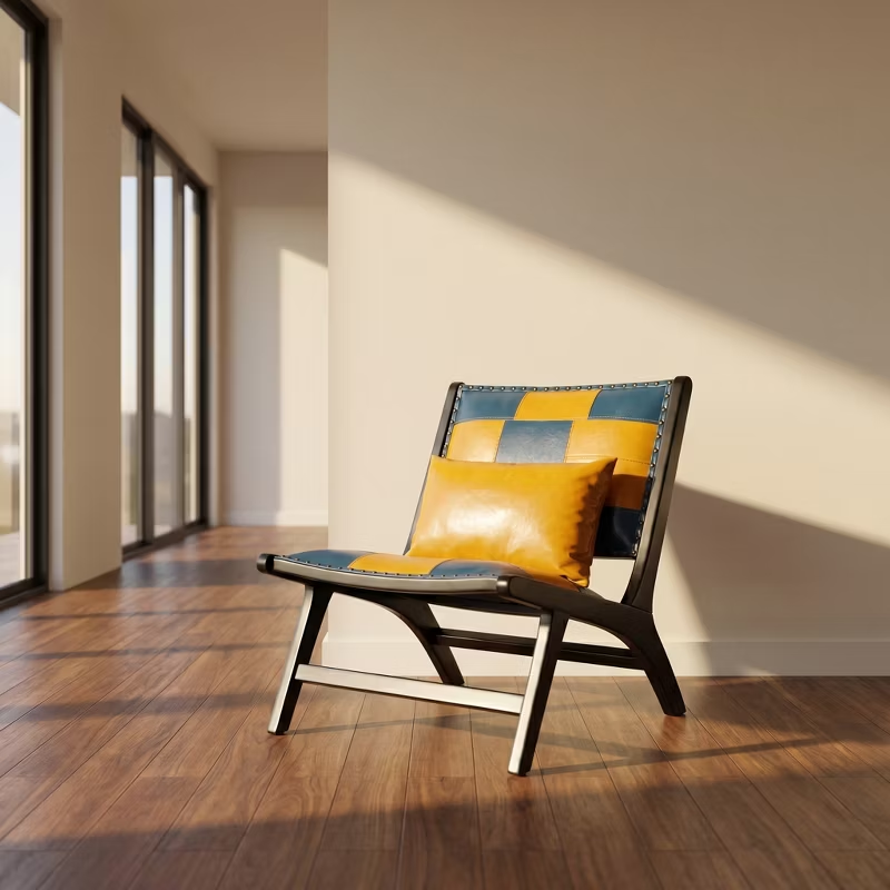 Modern Boho Accent Chairs for Living Room,Mid Century Lounge Chair,Side Chair Indoor