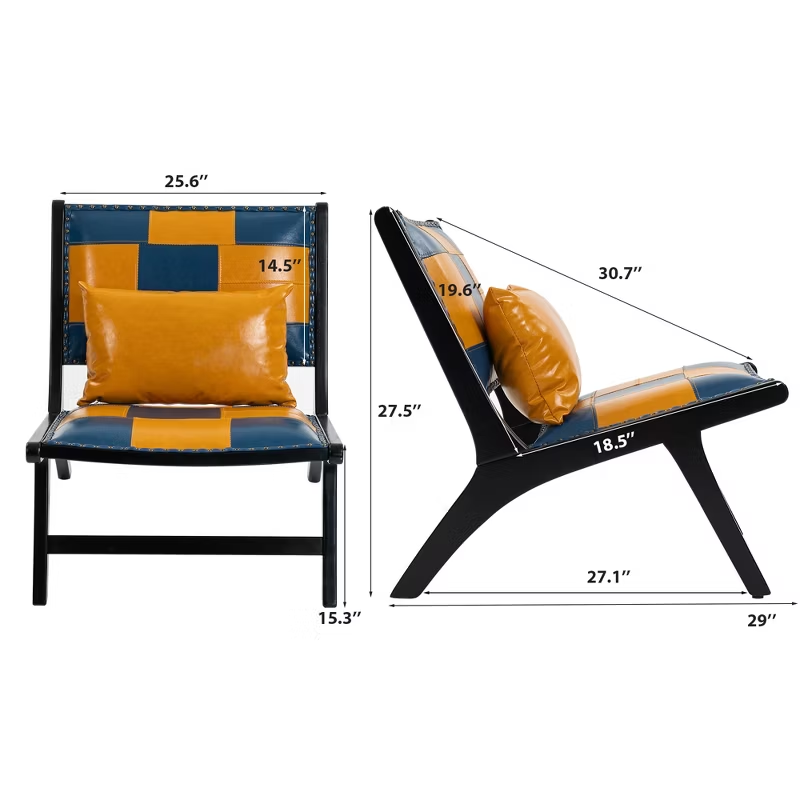 Modern Boho Accent Chairs for Living Room,Mid Century Lounge Chair,Side Chair Indoor