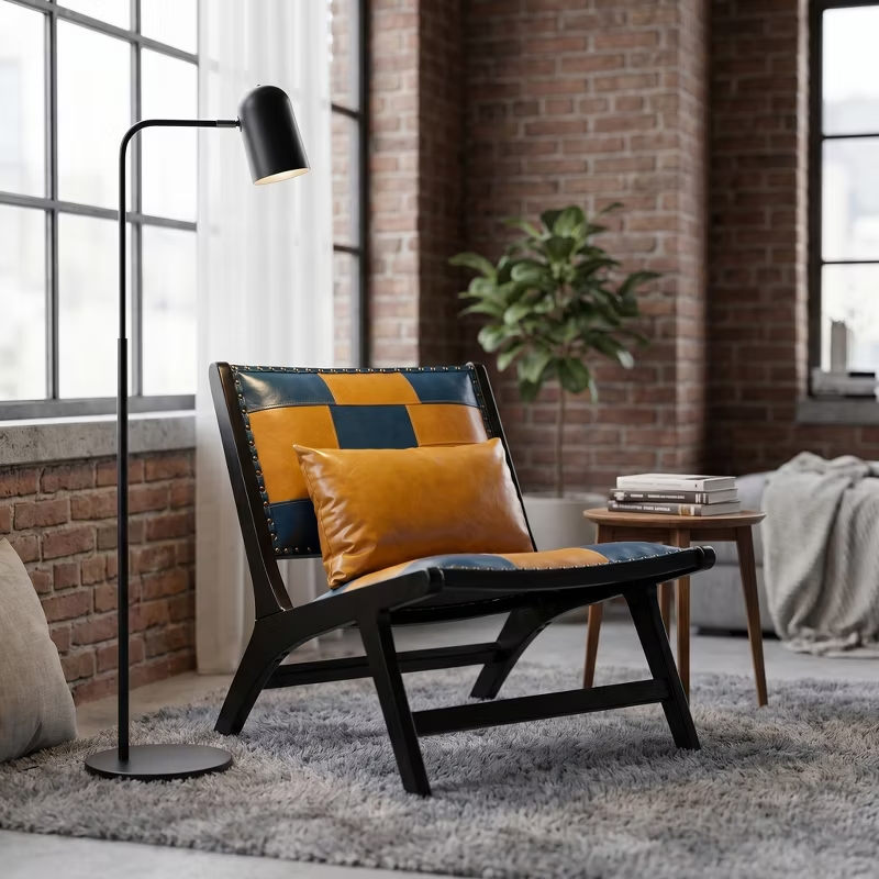 Modern Boho Accent Chairs for Living Room,Mid Century Lounge Chair,Side Chair Indoor
