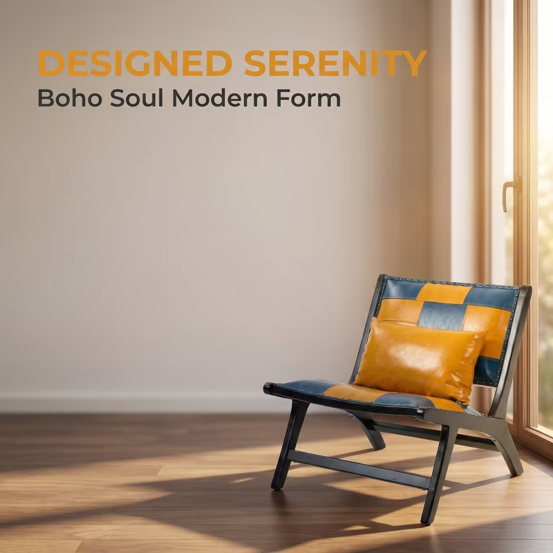 Modern Boho Accent Chairs for Living Room,Mid Century Lounge Chair,Side Chair Indoor