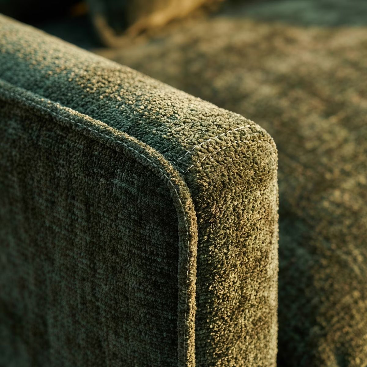 Chenille Accent Chair with Deep Seat, High-Density Foam & 300-Lb Capacity