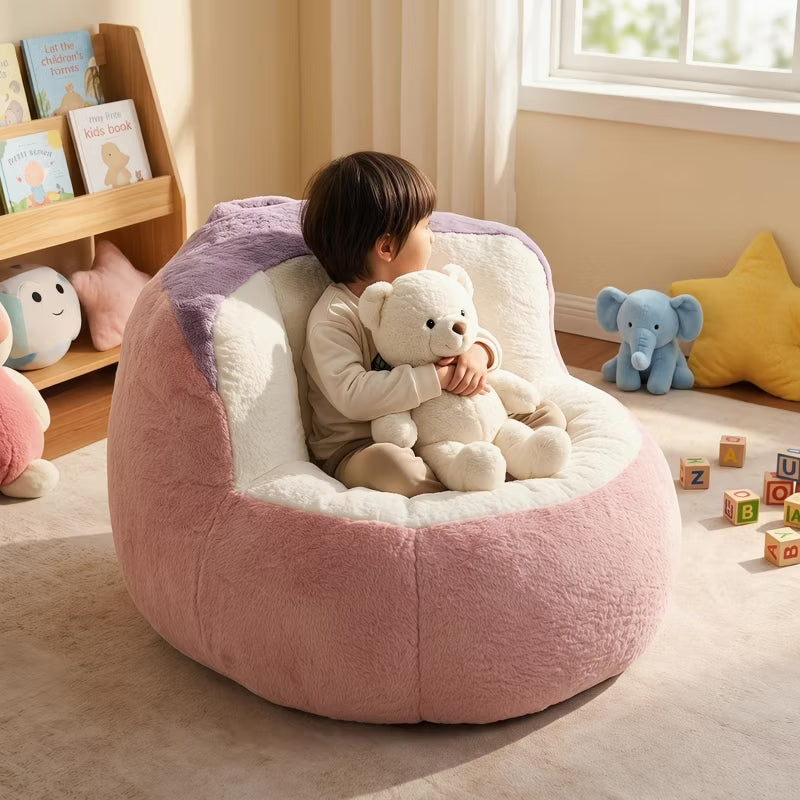 Cozy Faux Fur Bean Bag Lounger Sofa for Living Room & Gifts