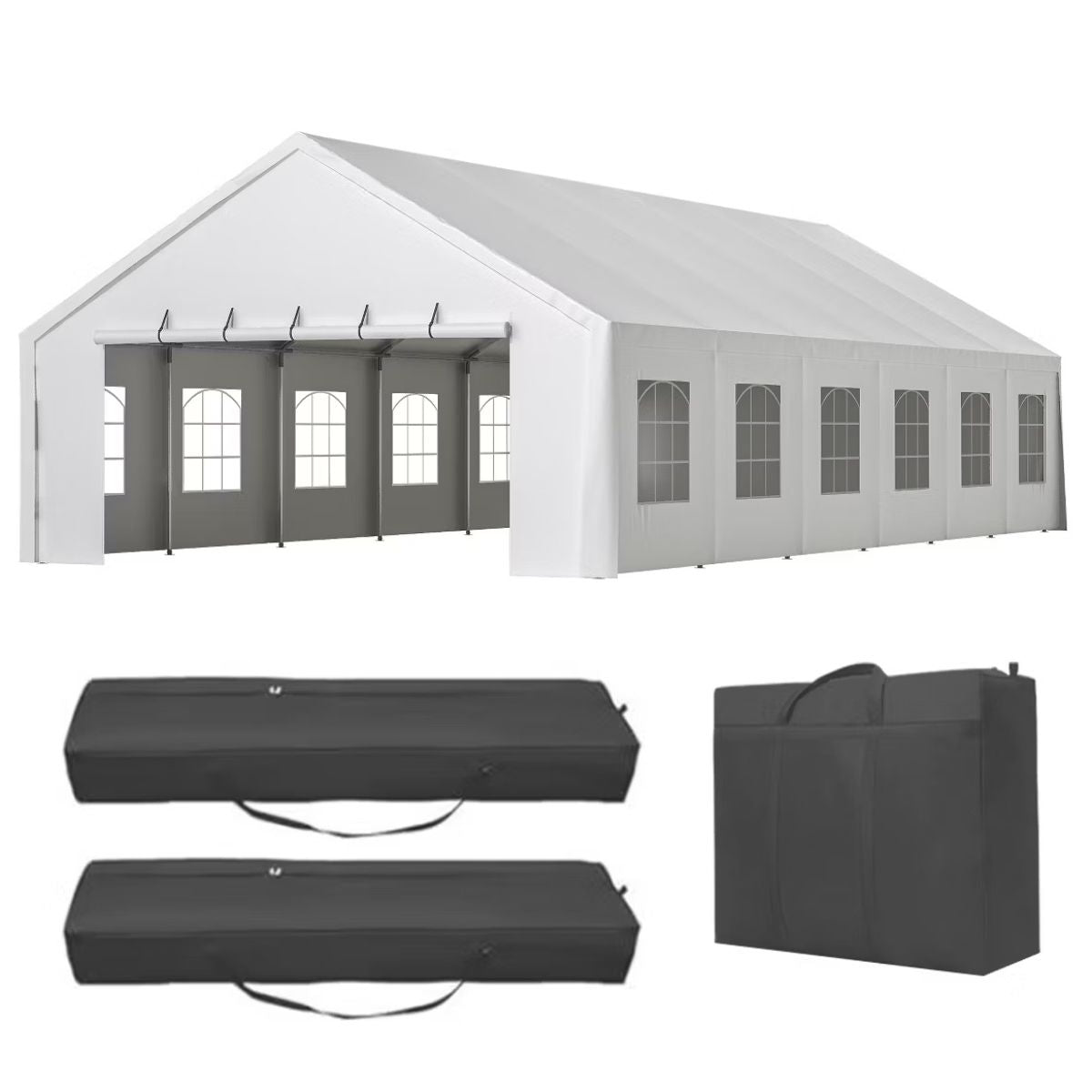20x40 Event Tent, Heavy-Duty Commercial Shelter with Removable Sidewalls