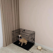 30 Inch Heavy Duty Double Door Dog Crate with Secure Lock Travel Cage