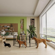 40 Inch Foldable 8 Panel Dog Playpen with Door Indoor Outdoor Exercise Pen