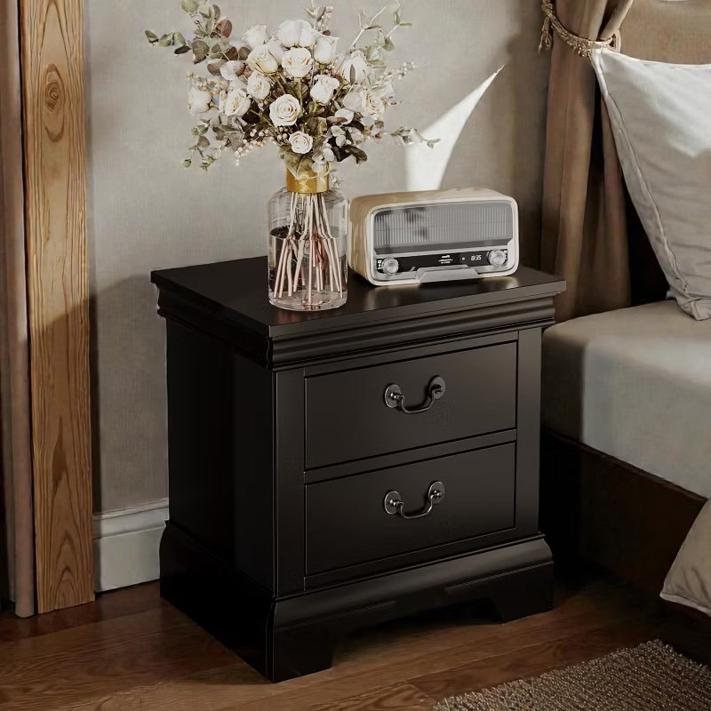 22"x16"x22.7" Classic Wooden Nightstand for Bedroom Living Room Office 1pc