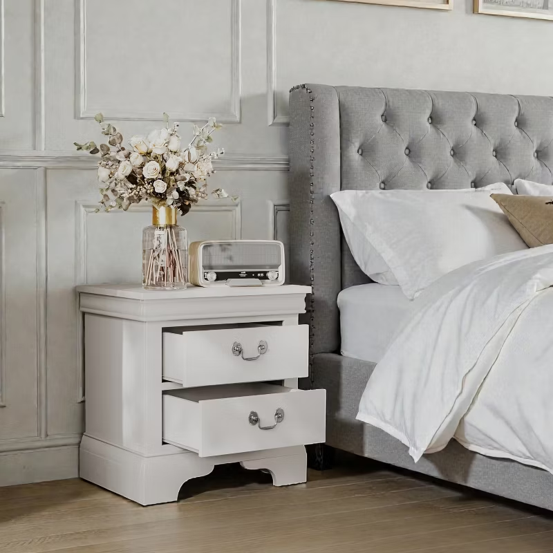 22"x16"x22.7" Classic Wooden Nightstand for Bedroom Living Room Office 1pc