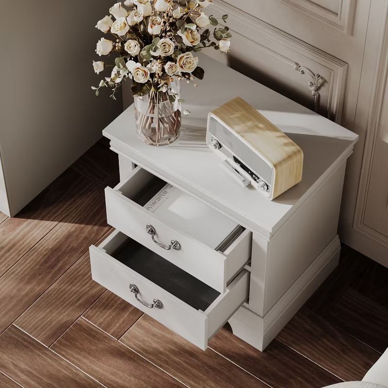22"x16"x22.7" Classic Wooden Nightstand for Bedroom Living Room Office 1pc