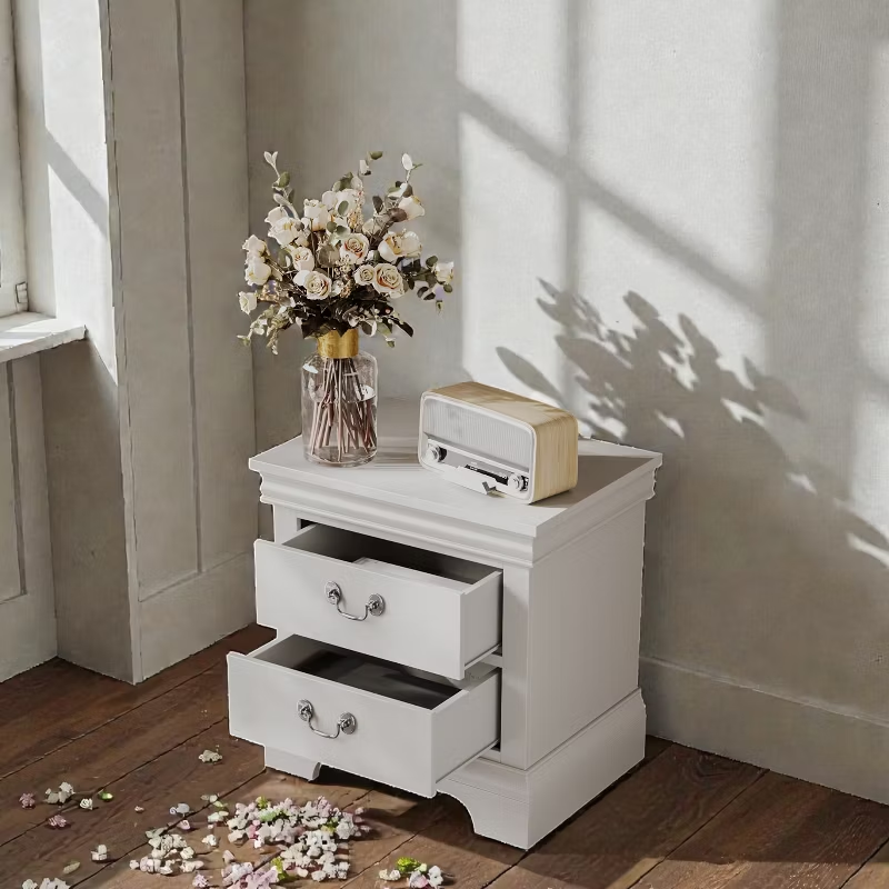 22"x16"x22.7" Classic Wooden Nightstand for Bedroom Living Room Office 1pc