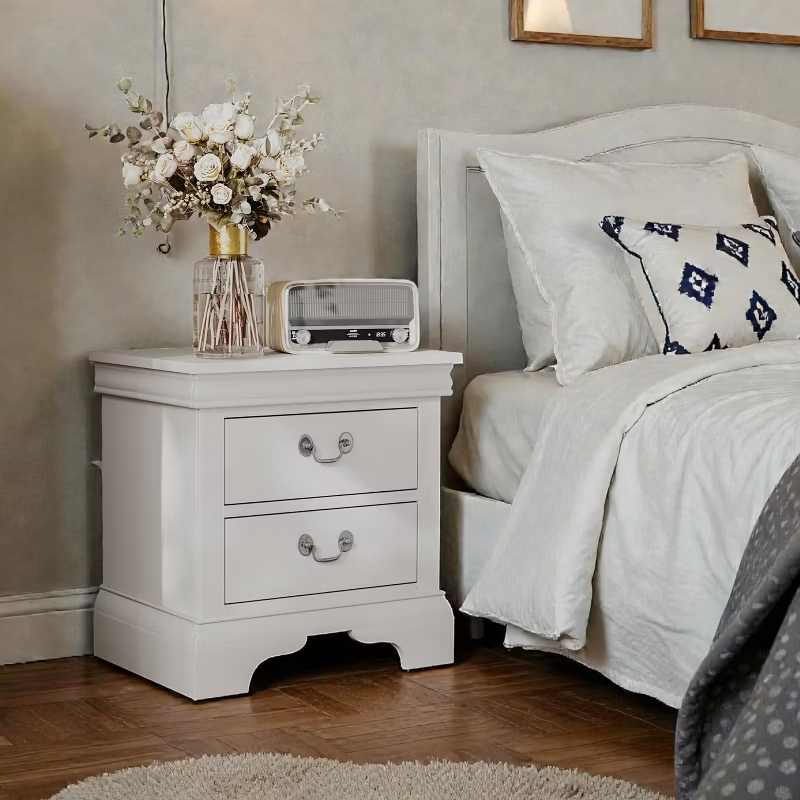 22"x16"x22.7" Classic Wooden Nightstand for Bedroom Living Room Office 1pc