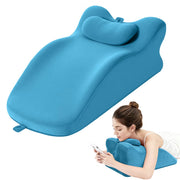 Ergonomic Bedrest Pillow with Memory Foam for Spinal Support