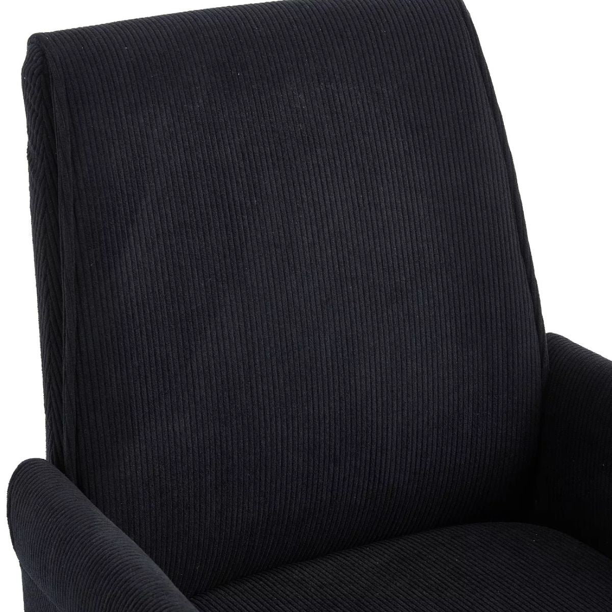 Ergonomic Fabric Office Chair with Lumbar Support, Gold Base & Adjustable Height