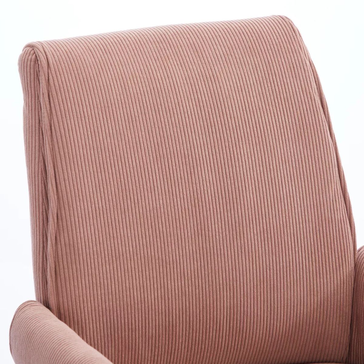 Ergonomic Fabric Office Chair with Lumbar Support, Gold Base & Adjustable Height