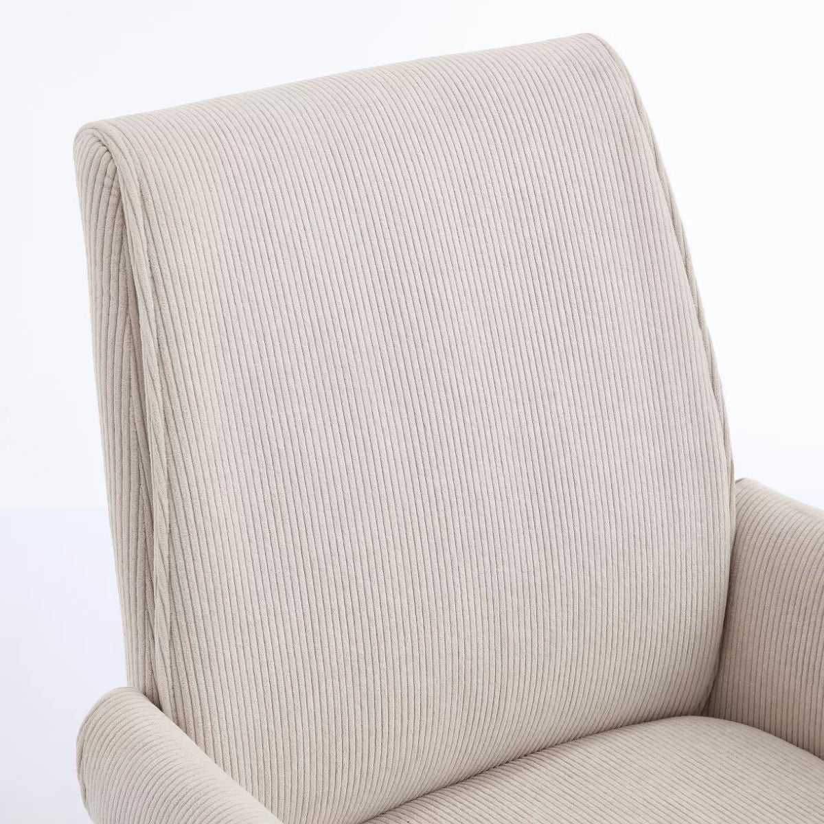 Ergonomic Fabric Office Chair with Lumbar Support, Gold Base & Adjustable Height