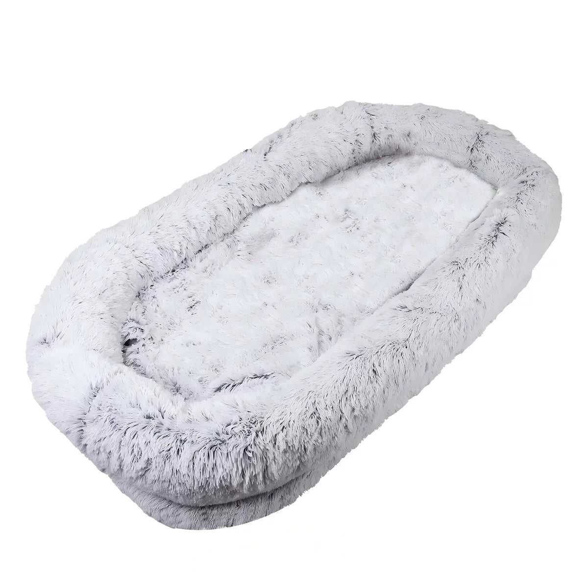 Human Dog Bed 71'' Orthopedic Faux Fur Washable Shared Pet Bed