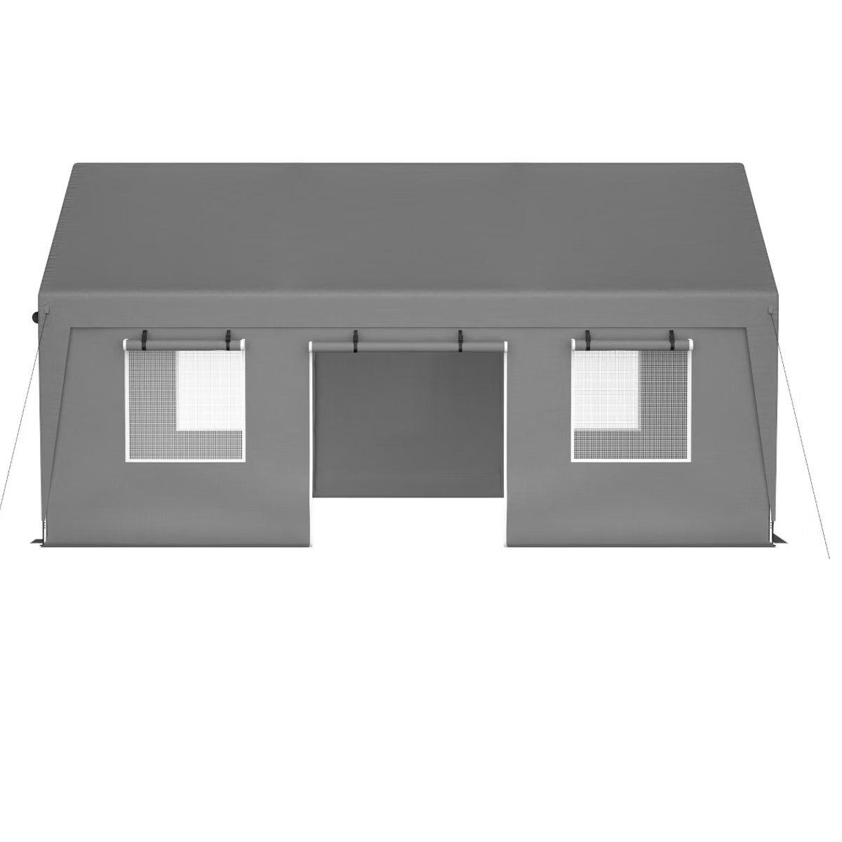 13x20 Heavy Duty Carport Canopy with Dual Roll-Up Doors