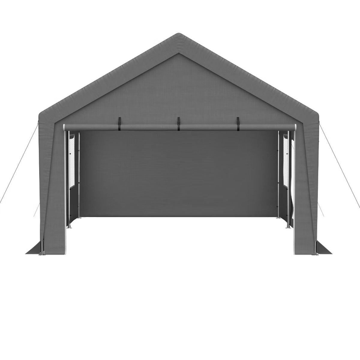 13x20 Heavy Duty Carport Canopy with Dual Roll-Up Doors
