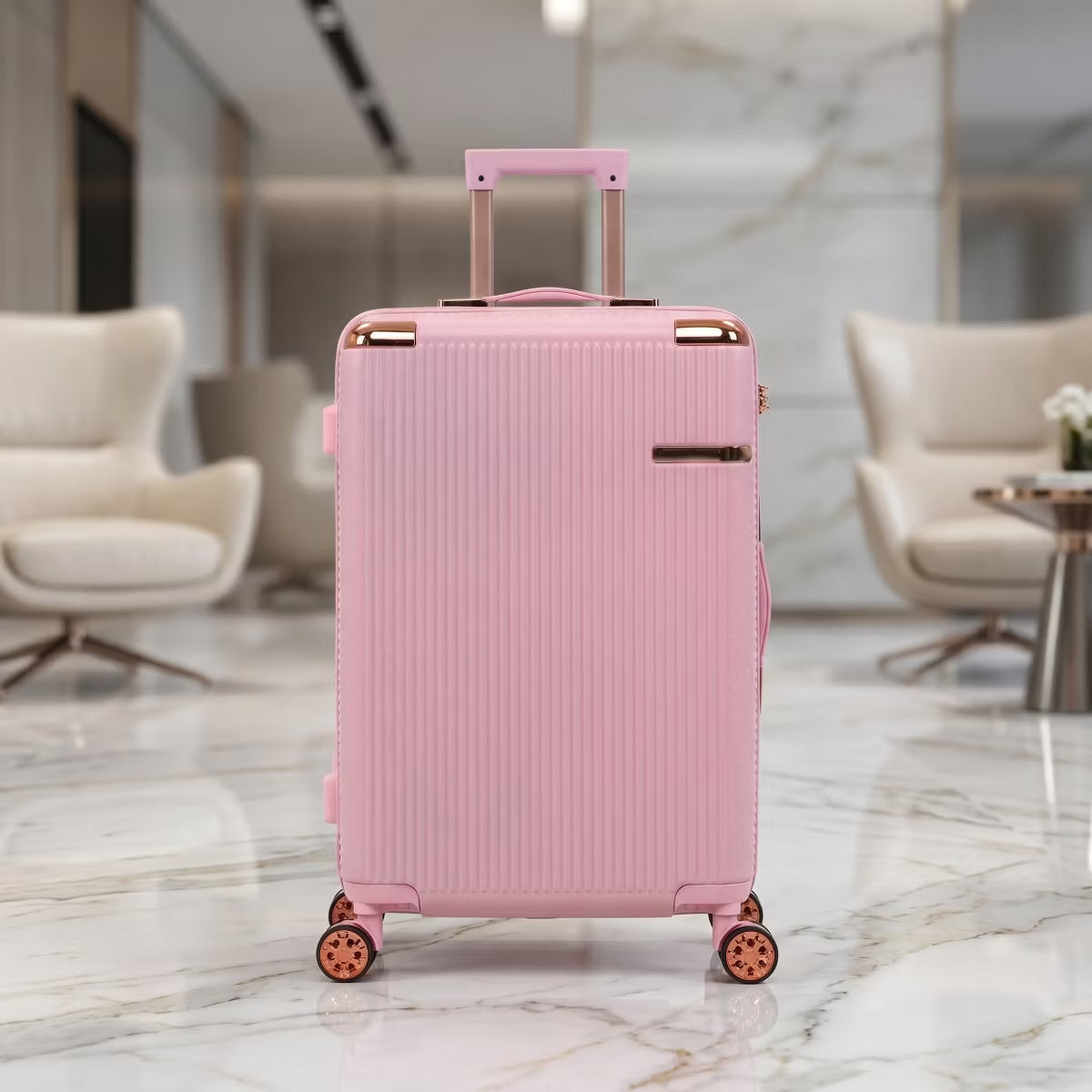 Hardside Spinner Luggage Set with 4 Pieces, Lightweight Scratch Resistant Travel Suitcases