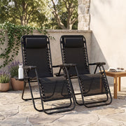 Zero Gravity Chairs with Adjustable Recline & 330-Lb Support