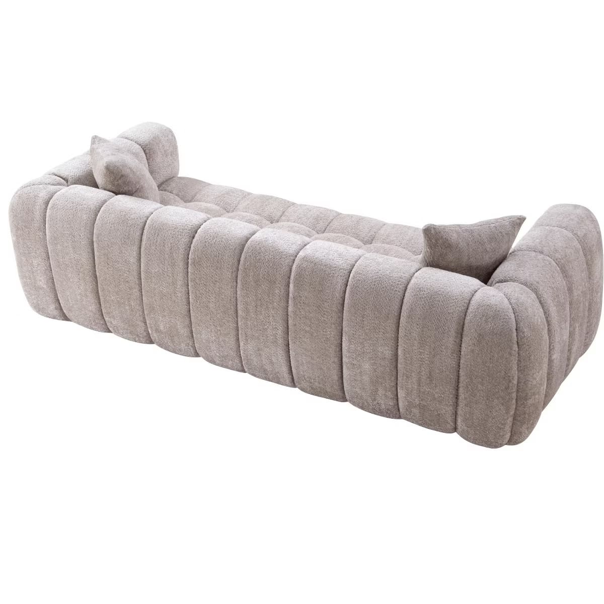 Marshmallow Cloud Sofa with Deep Seats, Boucle Upholstery & 1200-Lb Capacity