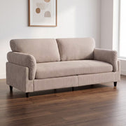 Corduroy Loveseat Sofa with Solid Wood Frame & 850-Lb Capacity