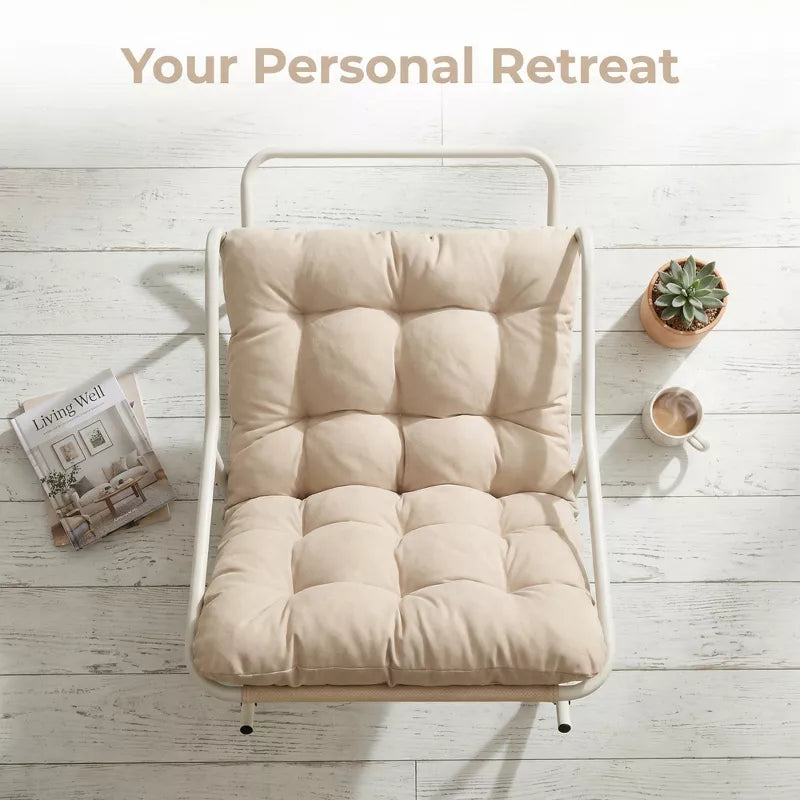 Modern Rocking Accent Chair with Thick Cushion for Living Room, Bedroom