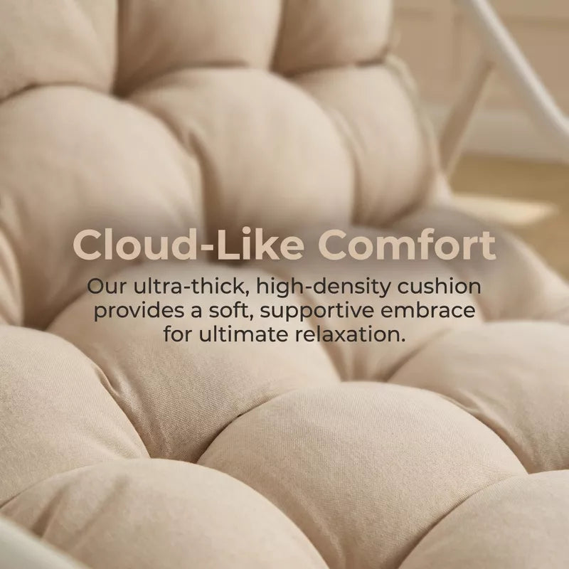 Modern Rocking Accent Chair with Thick Cushion for Living Room, Bedroom
