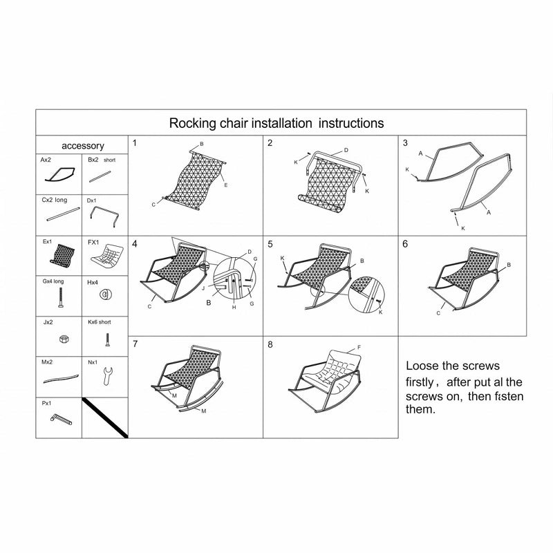 Rocking Chair with Thick Cushion and Wide Seat for Home Comfort