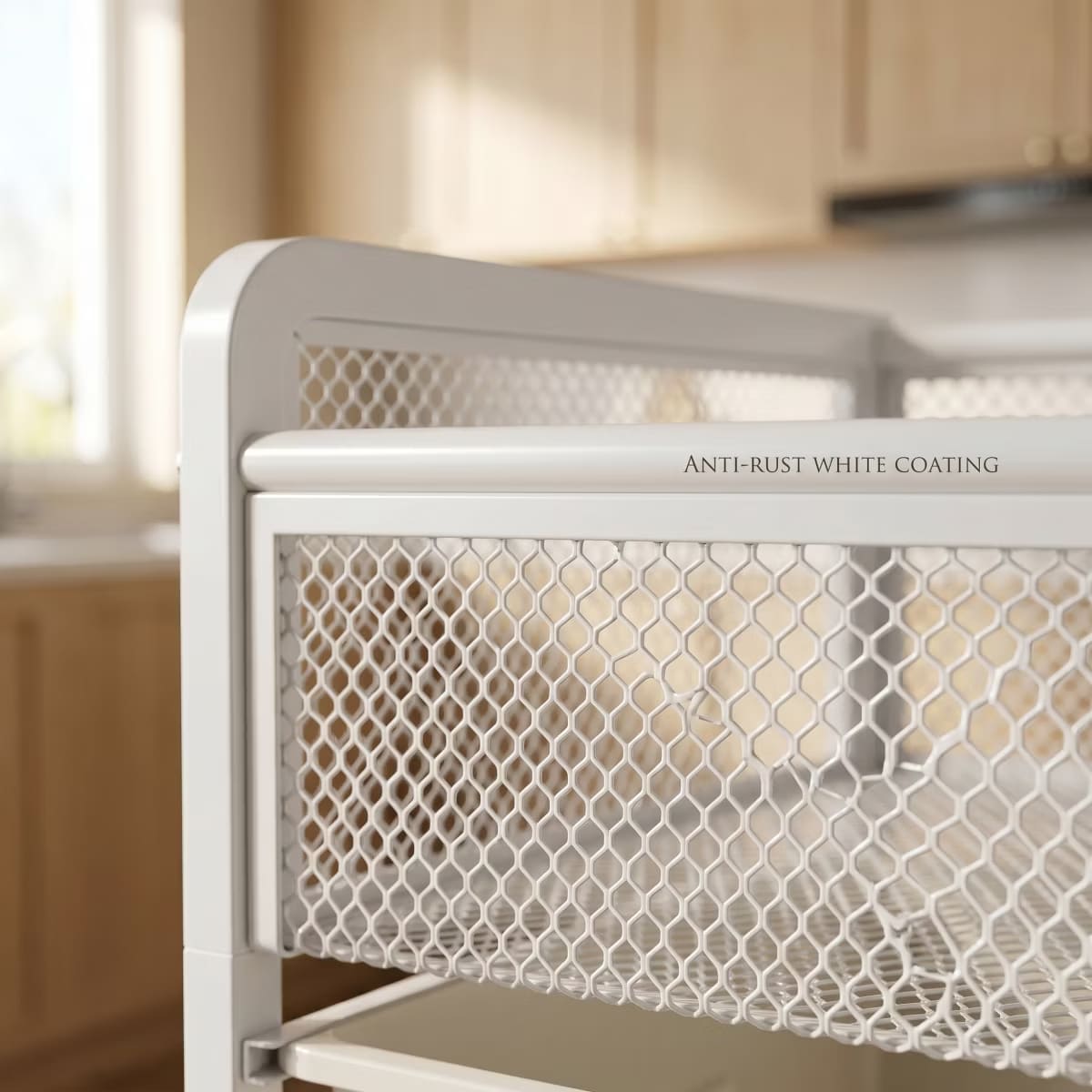 10-Drawer Rolling Storage Cart with Double-Wide Mobile Organizer