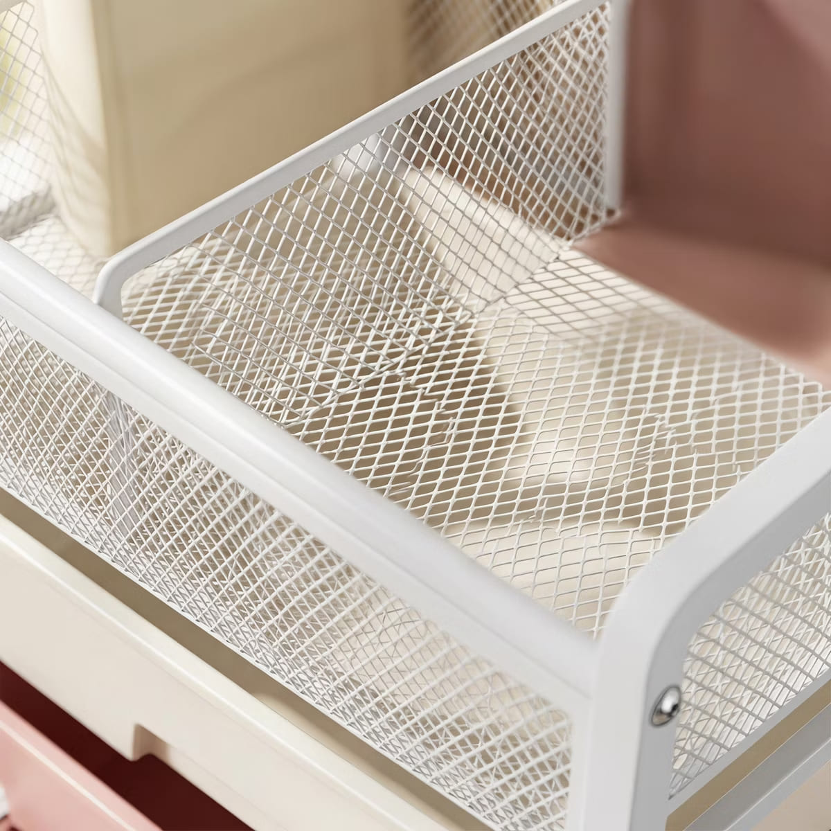 10-Drawer Rolling Storage Cart with Double-Wide Mobile Organizer