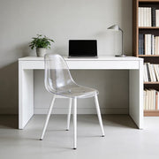 Modern Dining Chairs Set of 4 with Durable PET Seats and Metal Legs