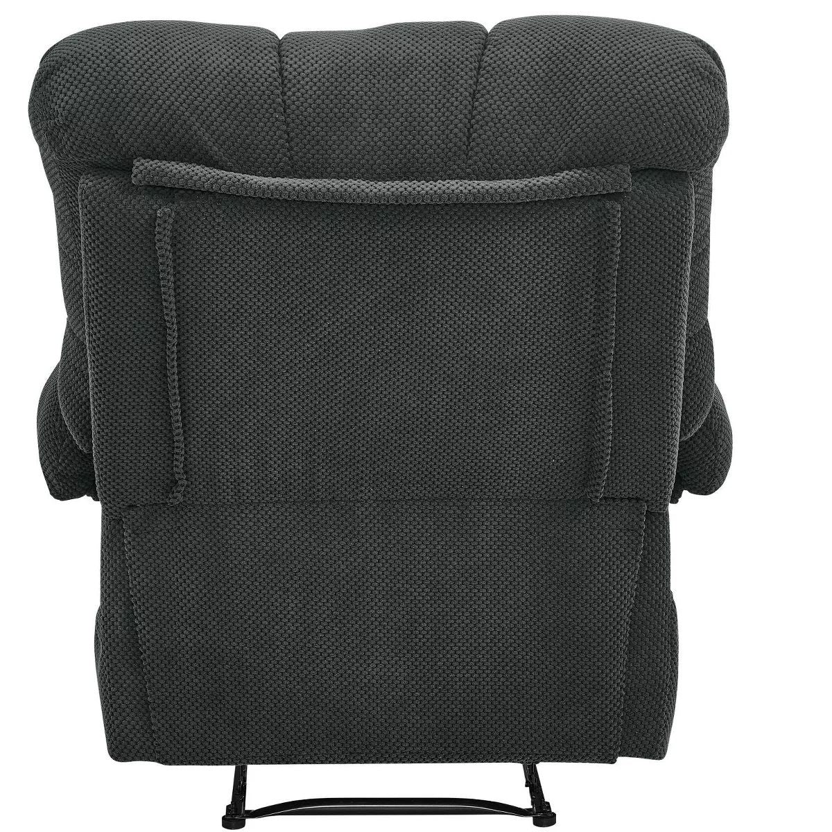 Warm Cashmere Manual Recliner Chair with Plush Comfort & Footrest