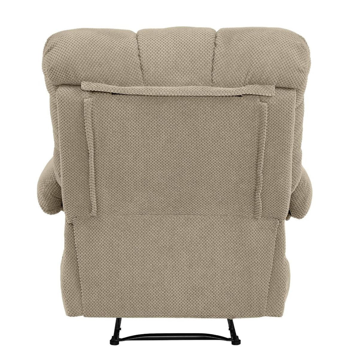Warm Cashmere Manual Recliner Chair with Plush Comfort & Footrest