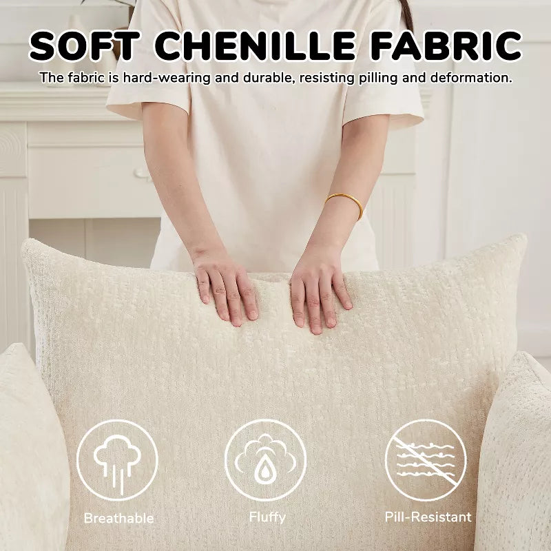 Sofa Bed Chair with Plush Sponge Cushion and No Assembly - 5 Colors