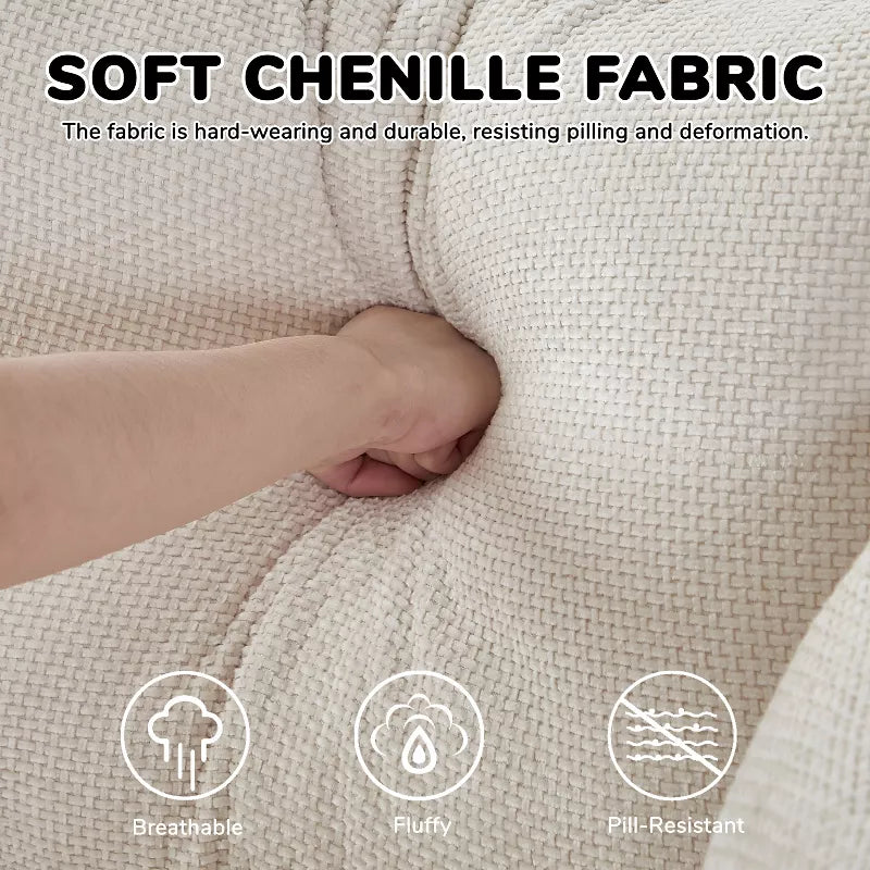 Sofa Bed Chair with Plush Sponge Cushion and No Assembly - 5 Colors
