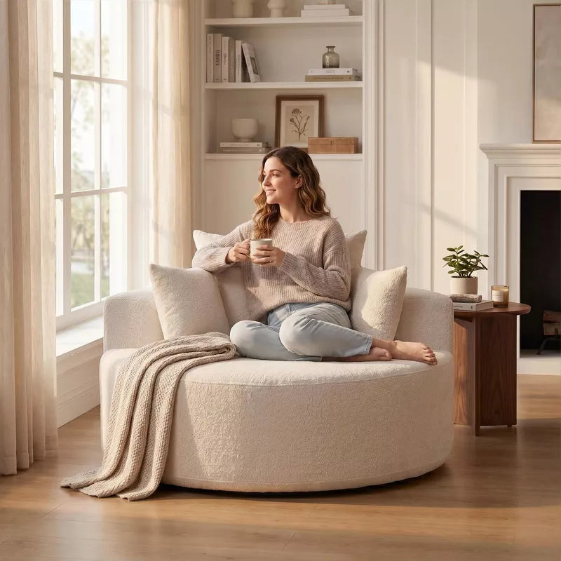 Sofa Bed Chair with Plush Sponge Cushion and No Assembly - 5 Colors