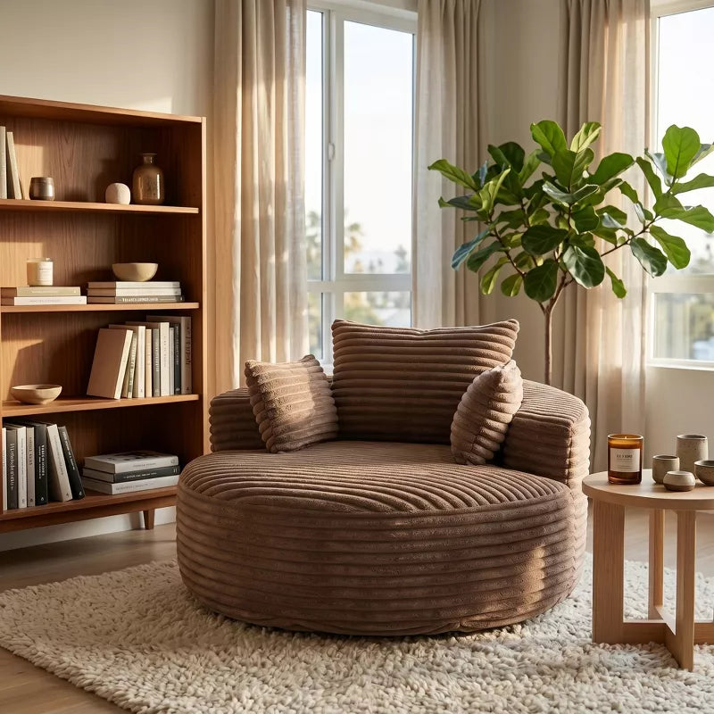 Sofa Bed Chair with Plush Sponge Cushion and No Assembly - 5 Colors