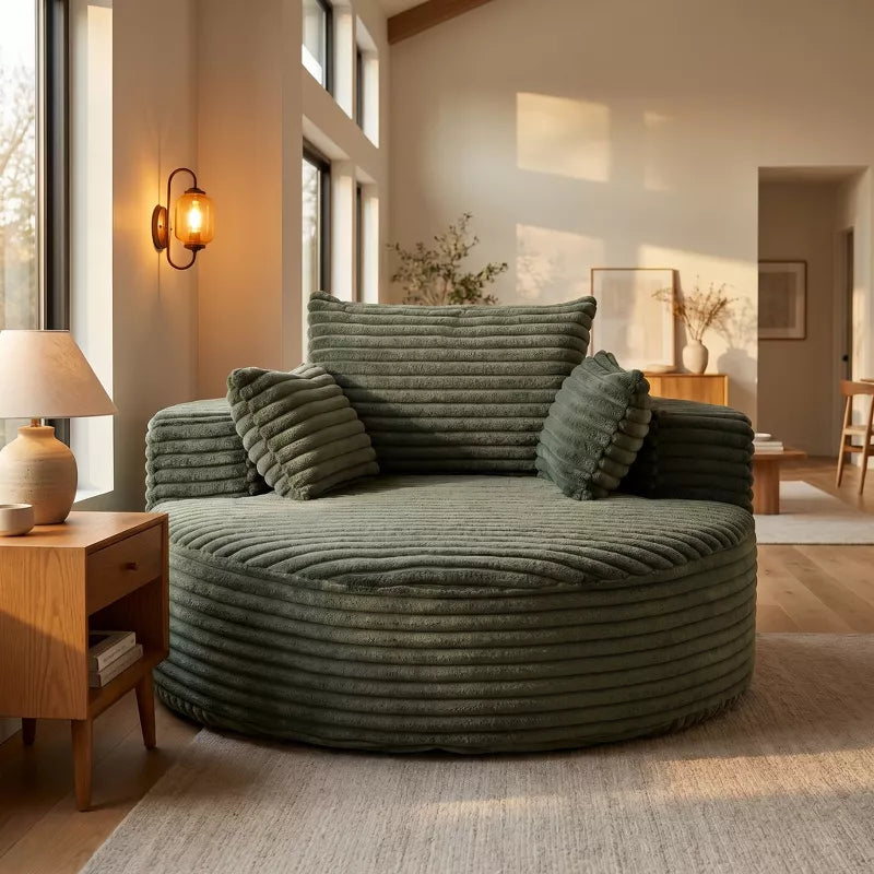 Sofa Bed Chair with Plush Sponge Cushion and No Assembly - 5 Colors