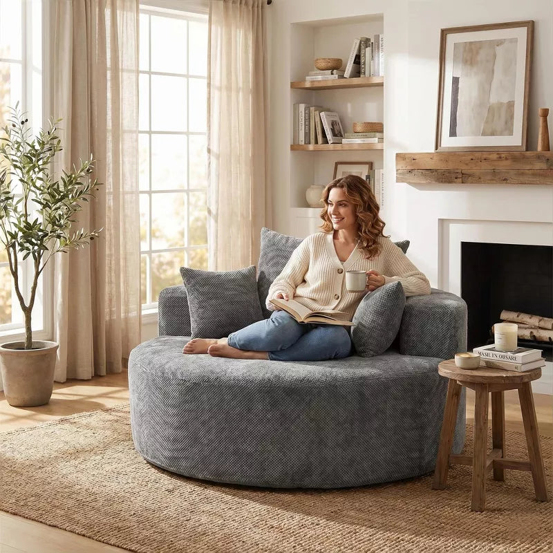 Sofa Bed Chair with Plush Sponge Cushion and No Assembly - 5 Colors