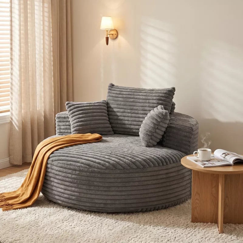 Sofa Bed Chair with Plush Sponge Cushion and No Assembly - 5 Colors