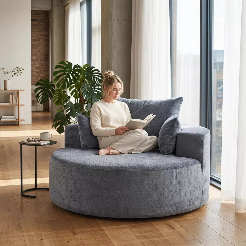 Sofa Bed Chair with Plush Sponge Cushion and No Assembly - 5 Colors