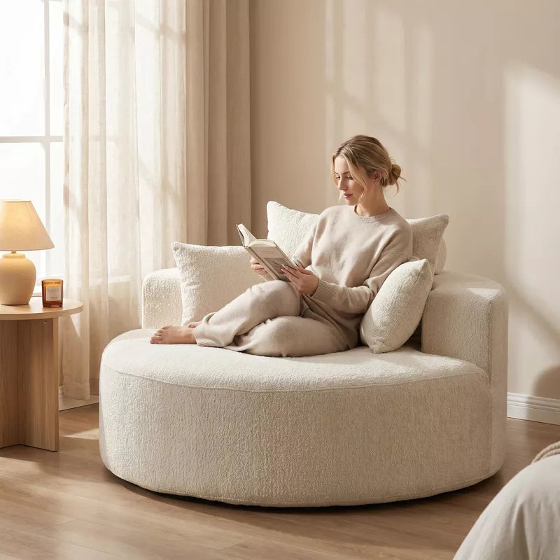 Sofa Bed Chair with Plush Sponge Cushion and No Assembly - 5 Colors