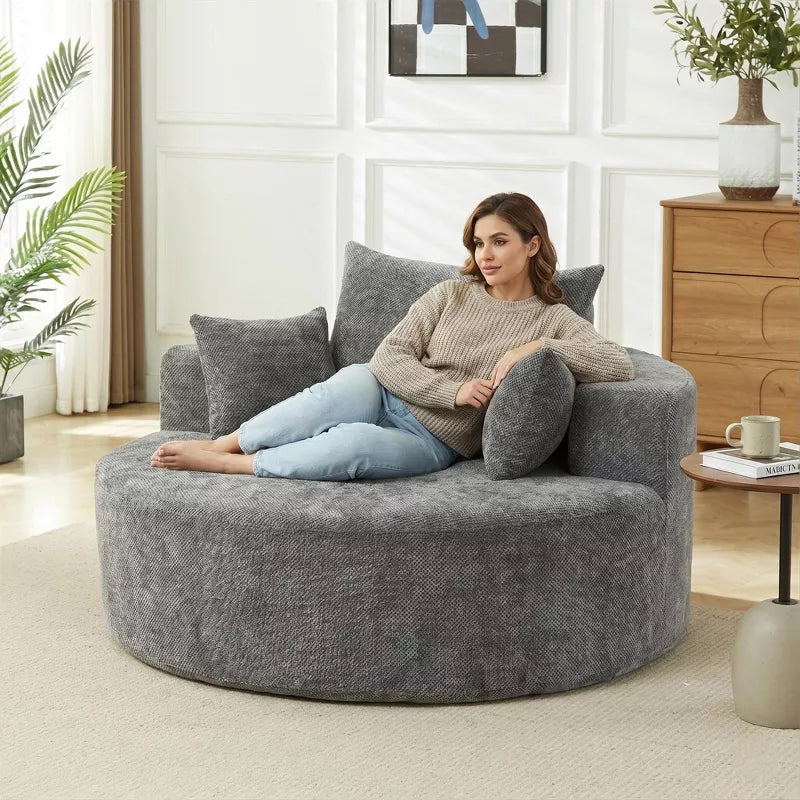 Sofa Bed Chair with Plush Sponge Cushion and No Assembly - 5 Colors