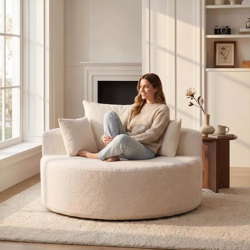 Sofa Bed Chair with Plush Sponge Cushion and No Assembly - 5 Colors