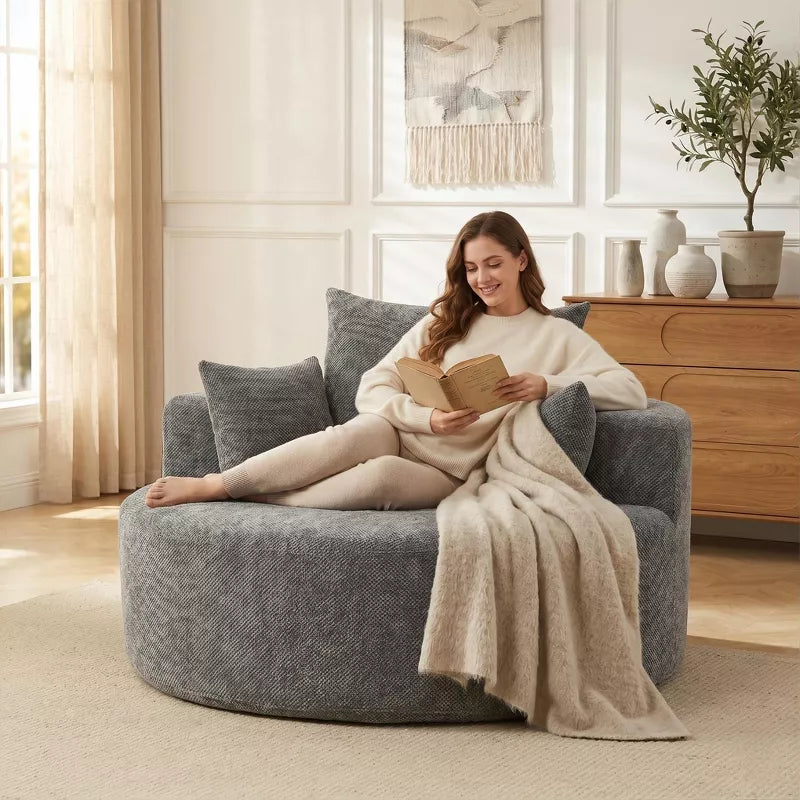 Sofa Bed Chair with Plush Sponge Cushion and No Assembly - 5 Colors