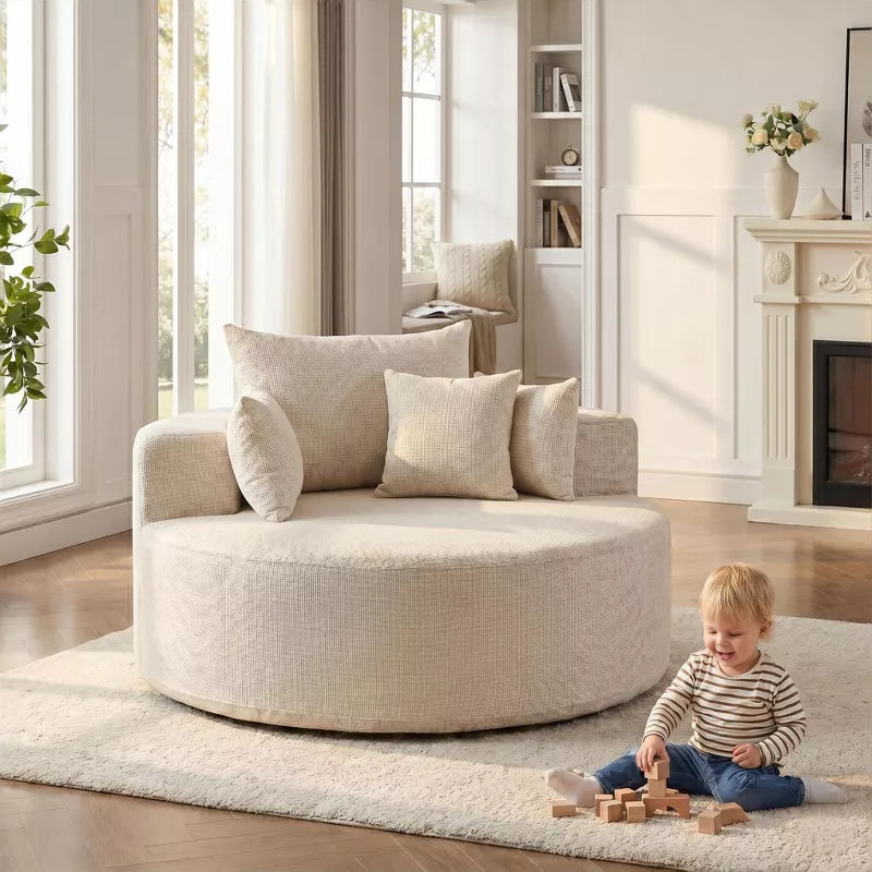 Sofa Bed Chair with Plush Sponge Cushion and No Assembly - 5 Colors